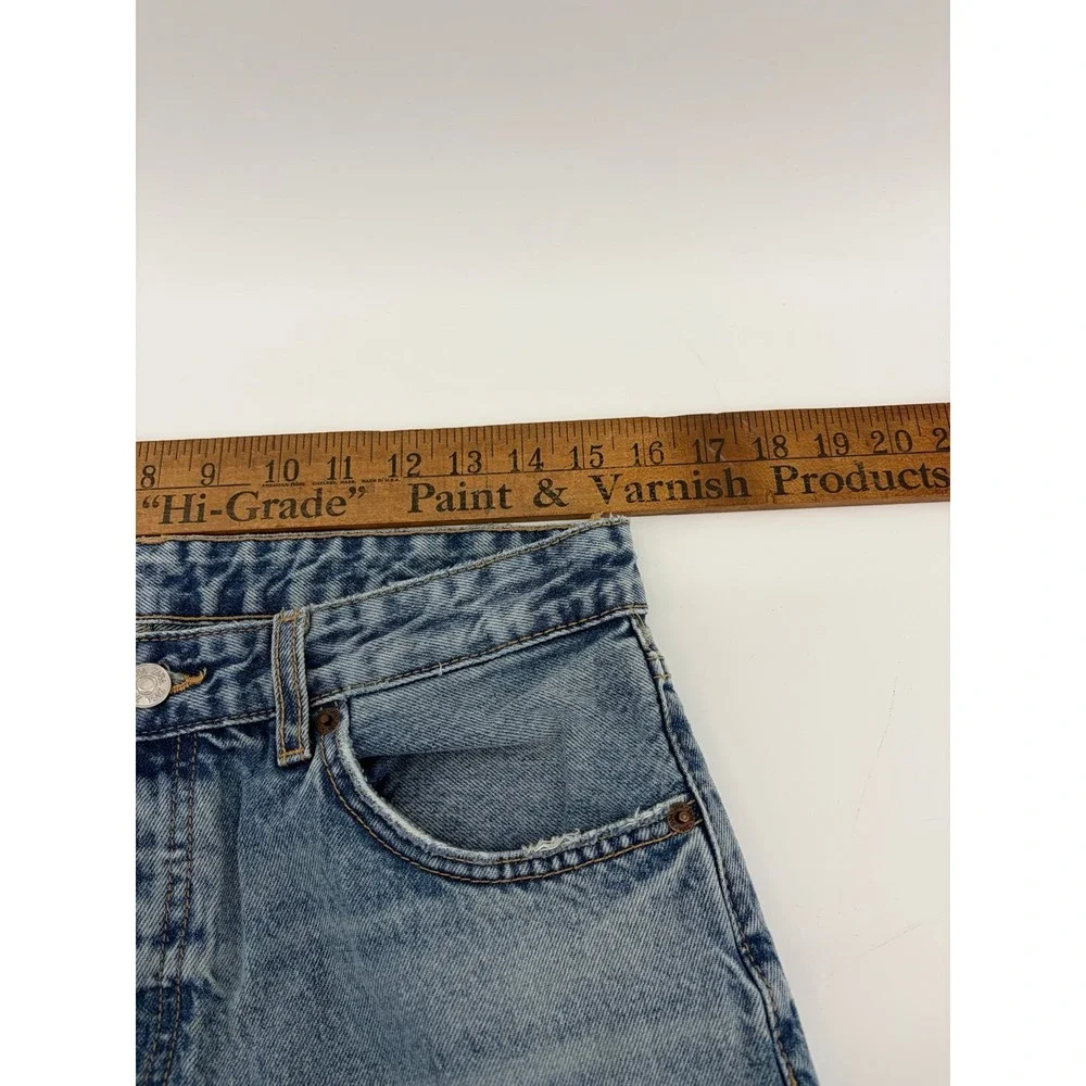 Zara Medium Wash Jeans, Button Fly, Women's Size 8, Pre-Owned